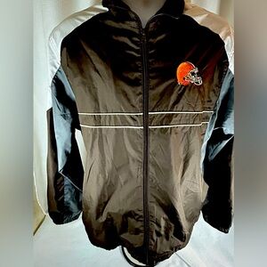 Dunbrooke Cleveland Browns, NFL, full zipper, lightweight windbreaker jacket